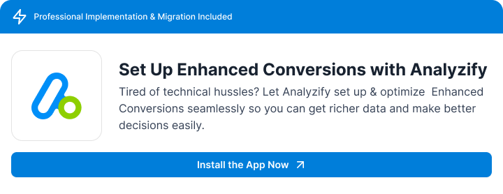 enhanced conversions - analyzify