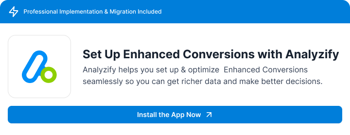 enhanced conversions - analyzify