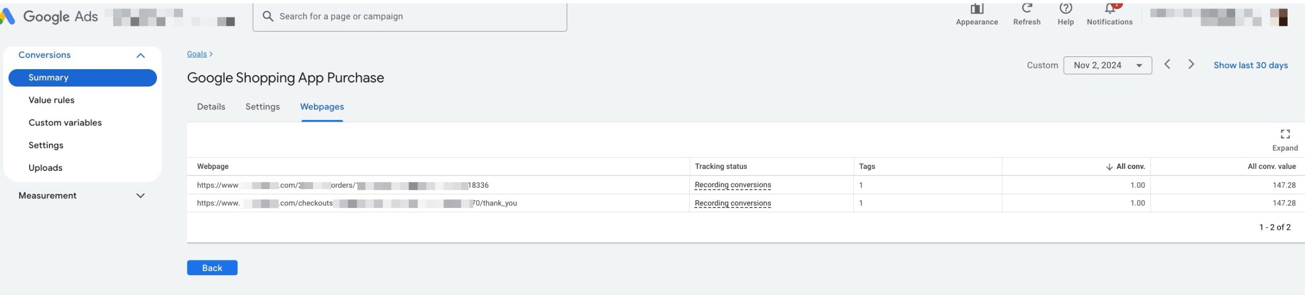 Double counting - Google Ads tracking problems