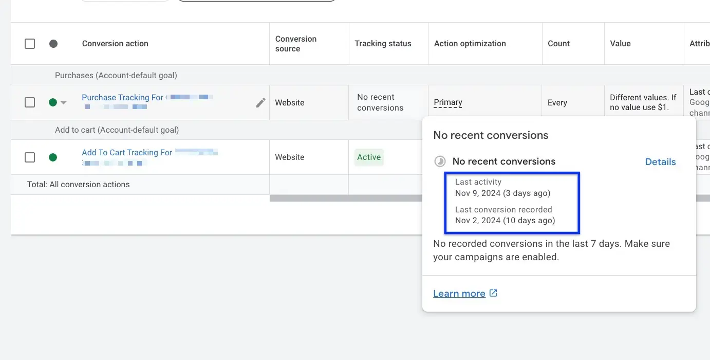 No-Recent-Conversion-in-Google-Ads-post-image-1