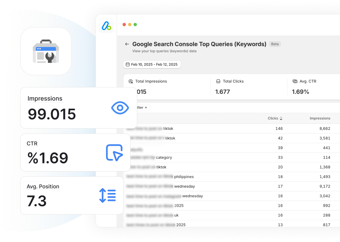 Unified Marketing Analytics for Shopify-search-console