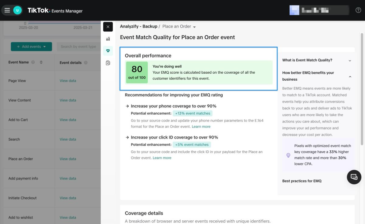 Tiktok Server Side Tracking Event deduplication