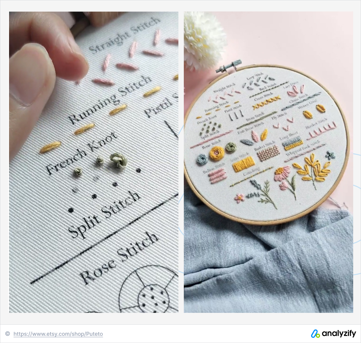 Embroidery Patterns with Video Instructions