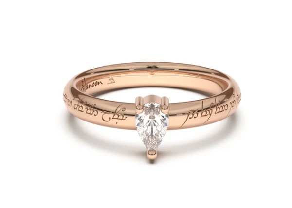 custom elvish wedding rings - LOTR stores