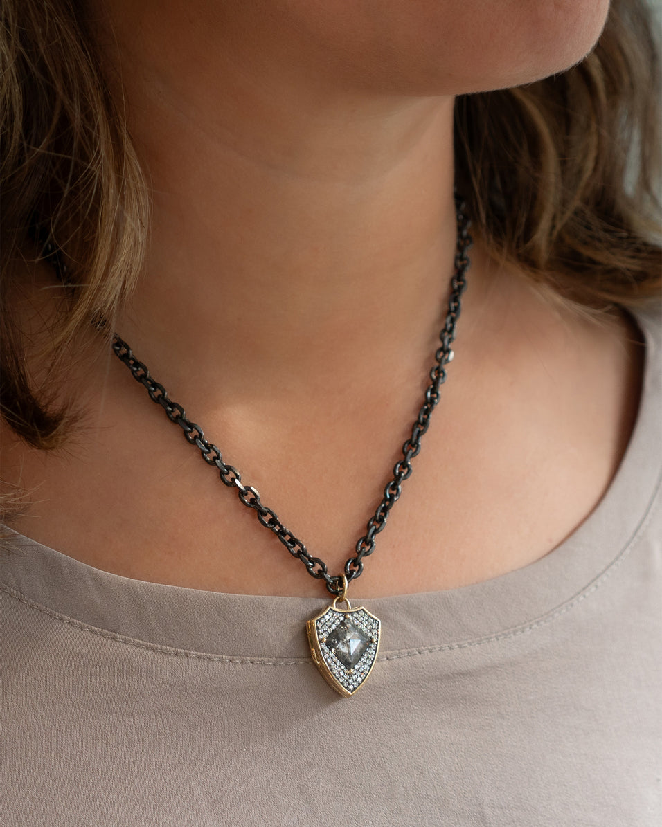 fearless shileds necklace Monica Rich Kosann