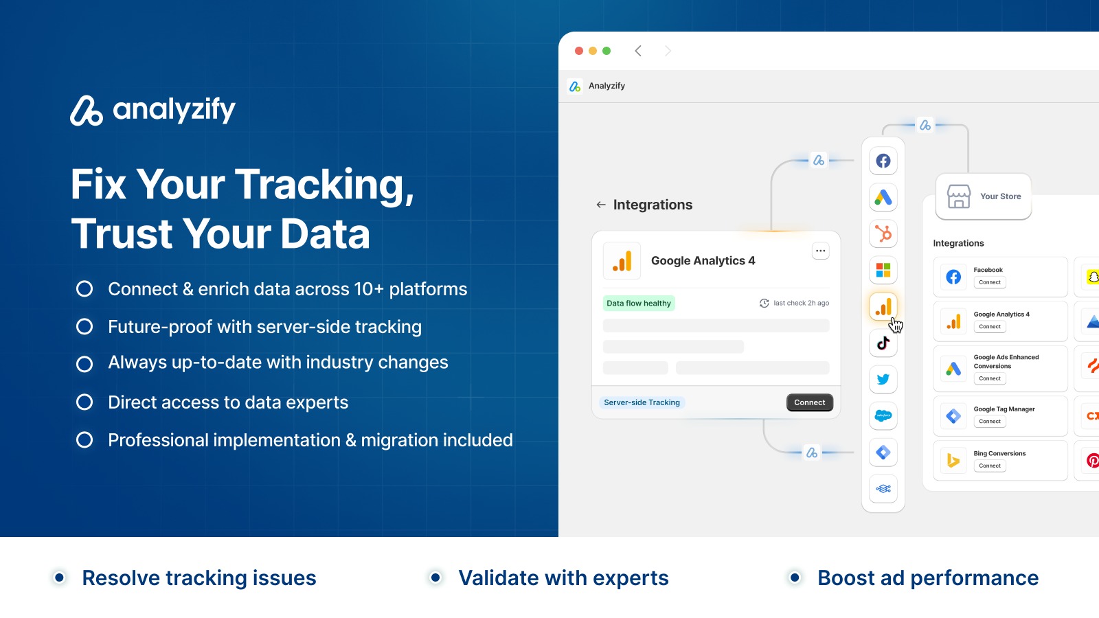best elevar alternatives: analyzify - shopify tracking app