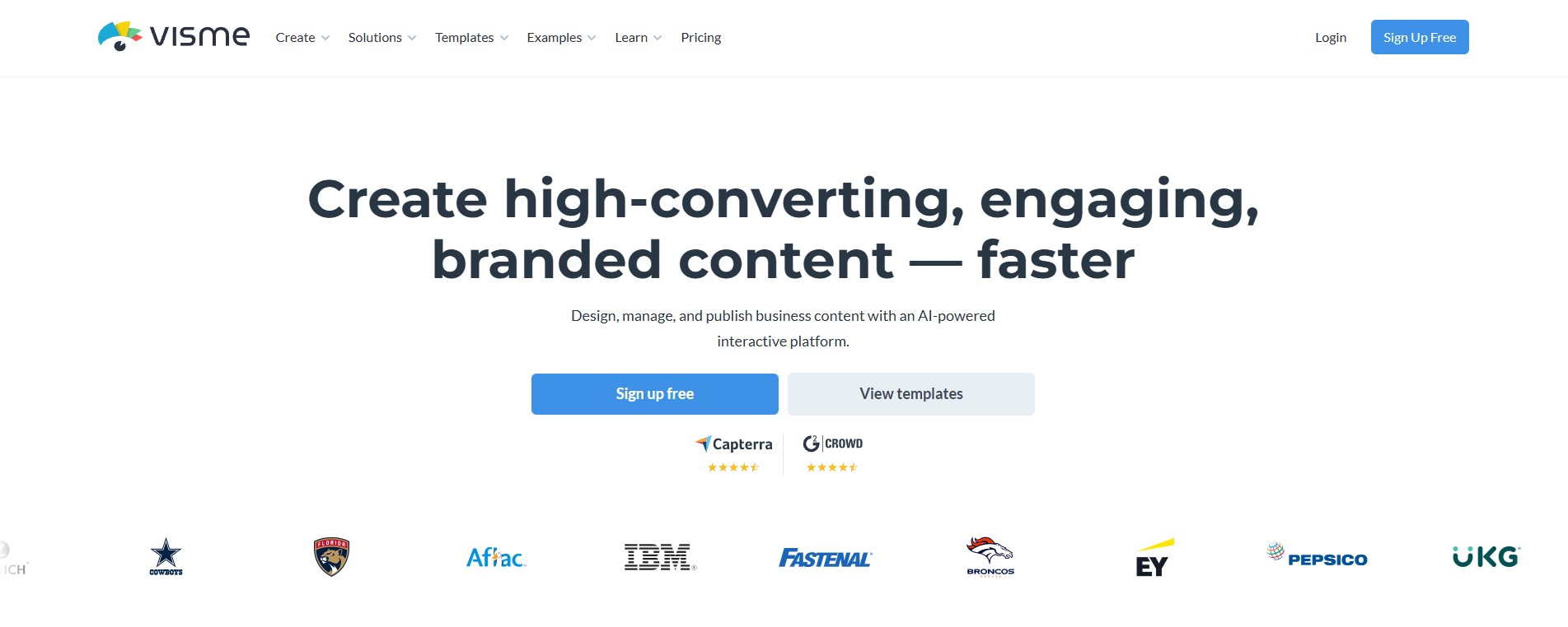 Visme print on demand tool