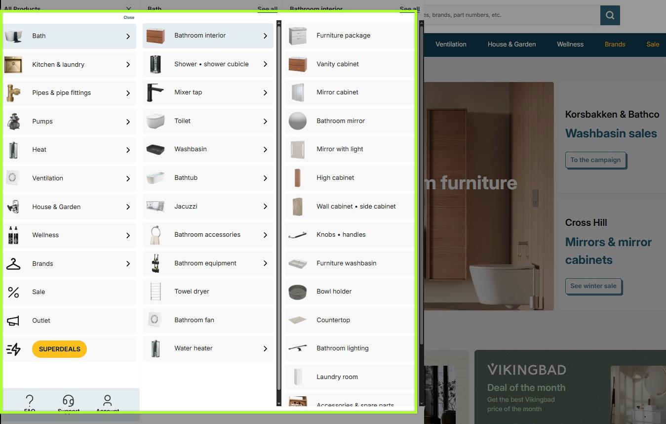 Parent-sub category in Shopify