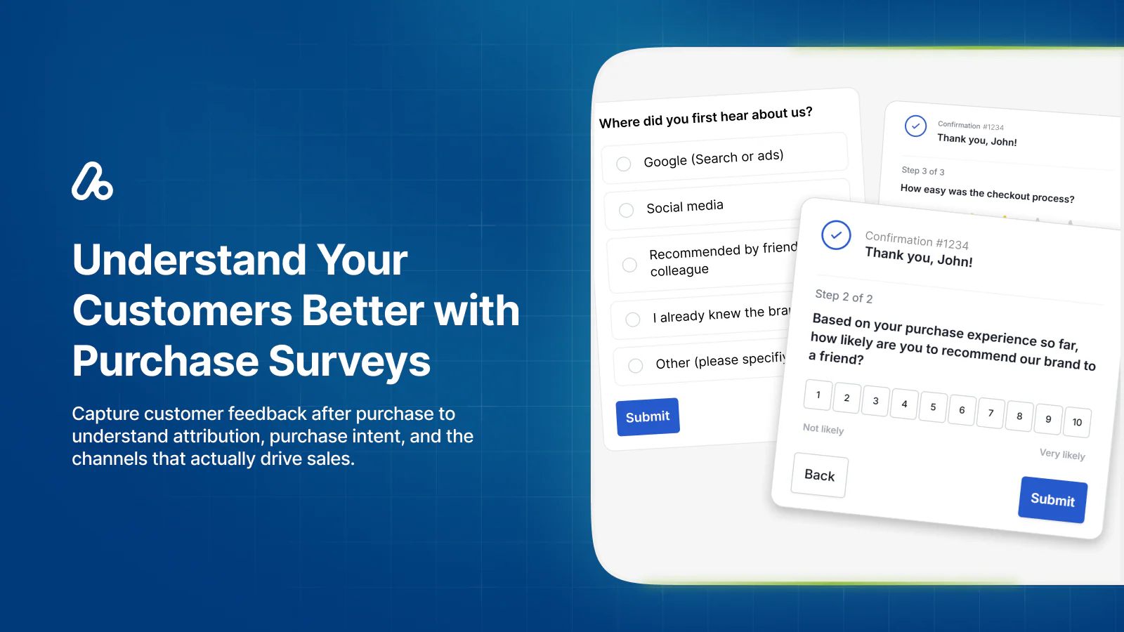 post-purchase survey app for shopify stores